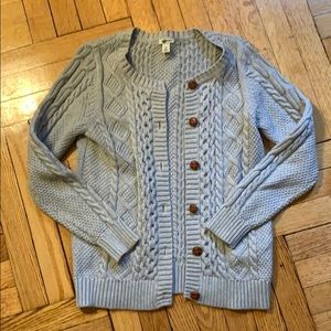 LL Bean Corded Cardigan
